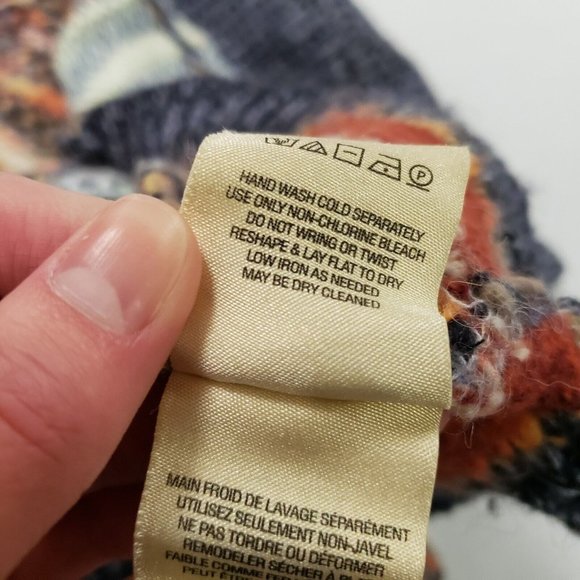 Knitted Knotted Anthropologie Womens Multicolor Cardigan Sweater Size S Wool - Picture 6 of 12